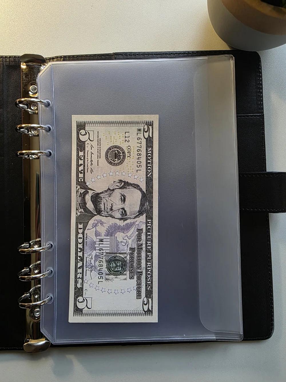 A5 Binder With 6 Sleeves